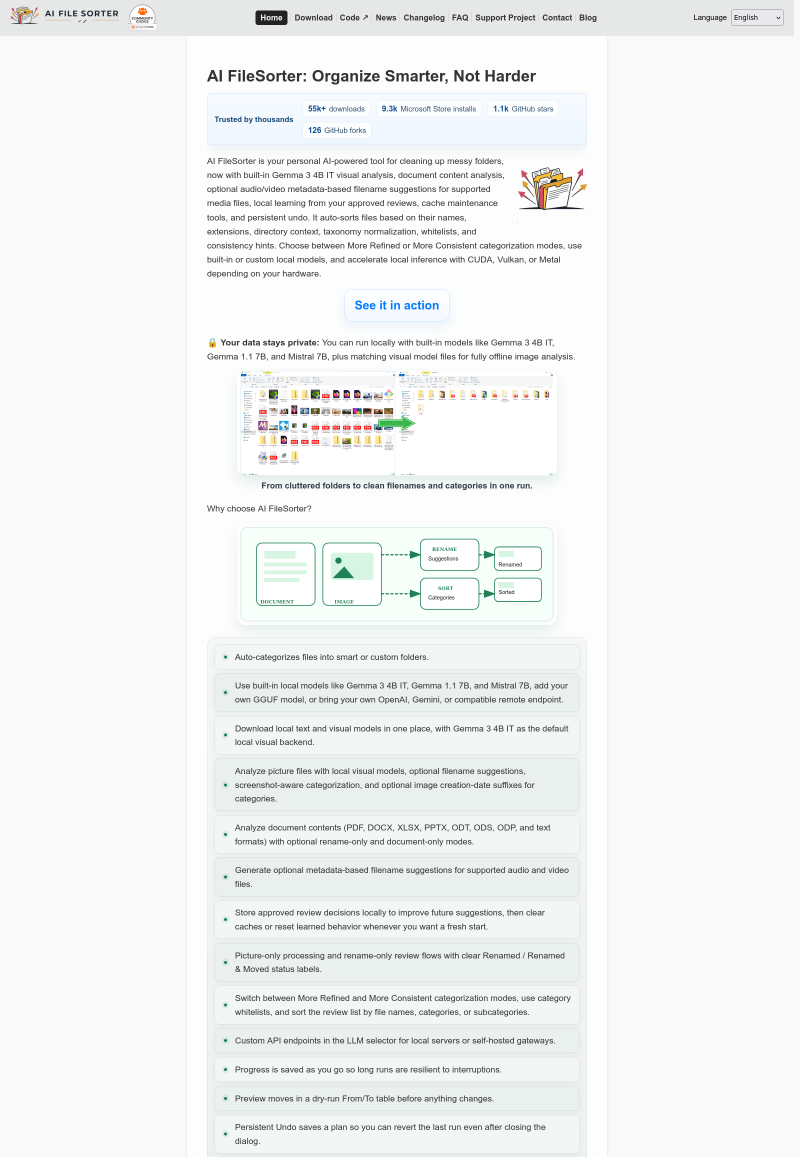 AI File Sorter Website